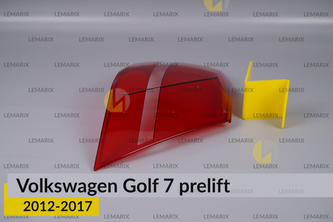 Скло заднього ліхтаря зовнішнє в крилі VW Volkswagen Golf 7 (2012-2017) дорест праве