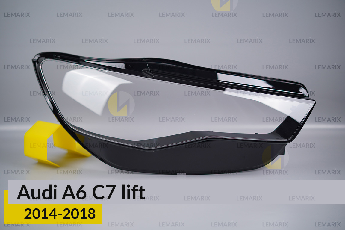 Скло фари Audi A6 C7 (2014-2018) рест праве