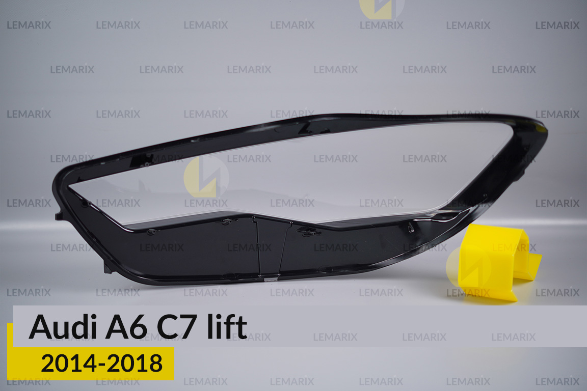Скло фари Audi A6 C7 (2014-2018) рест праве