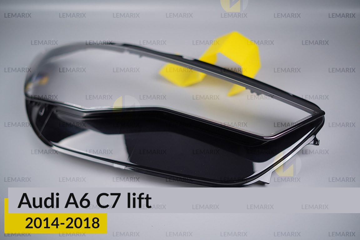 Скло фари Audi A6 C7 (2014-2018) рест праве