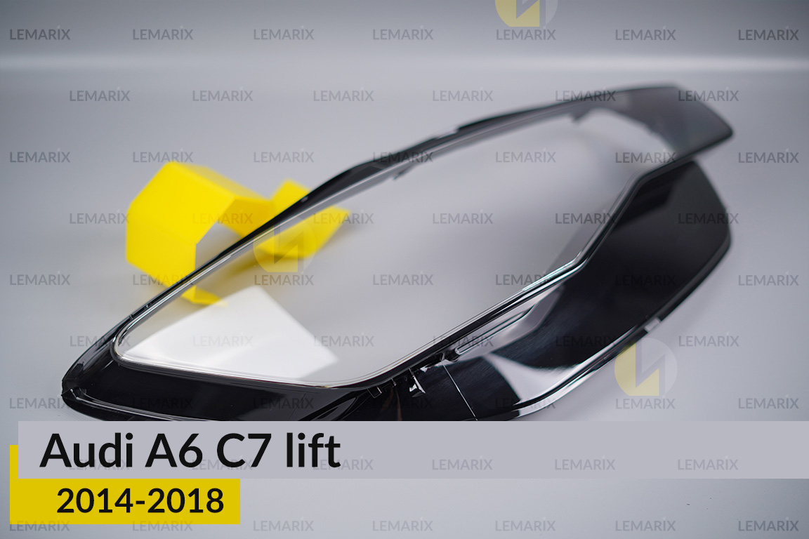 Скло фари Audi A6 C7 (2014-2018) рест праве