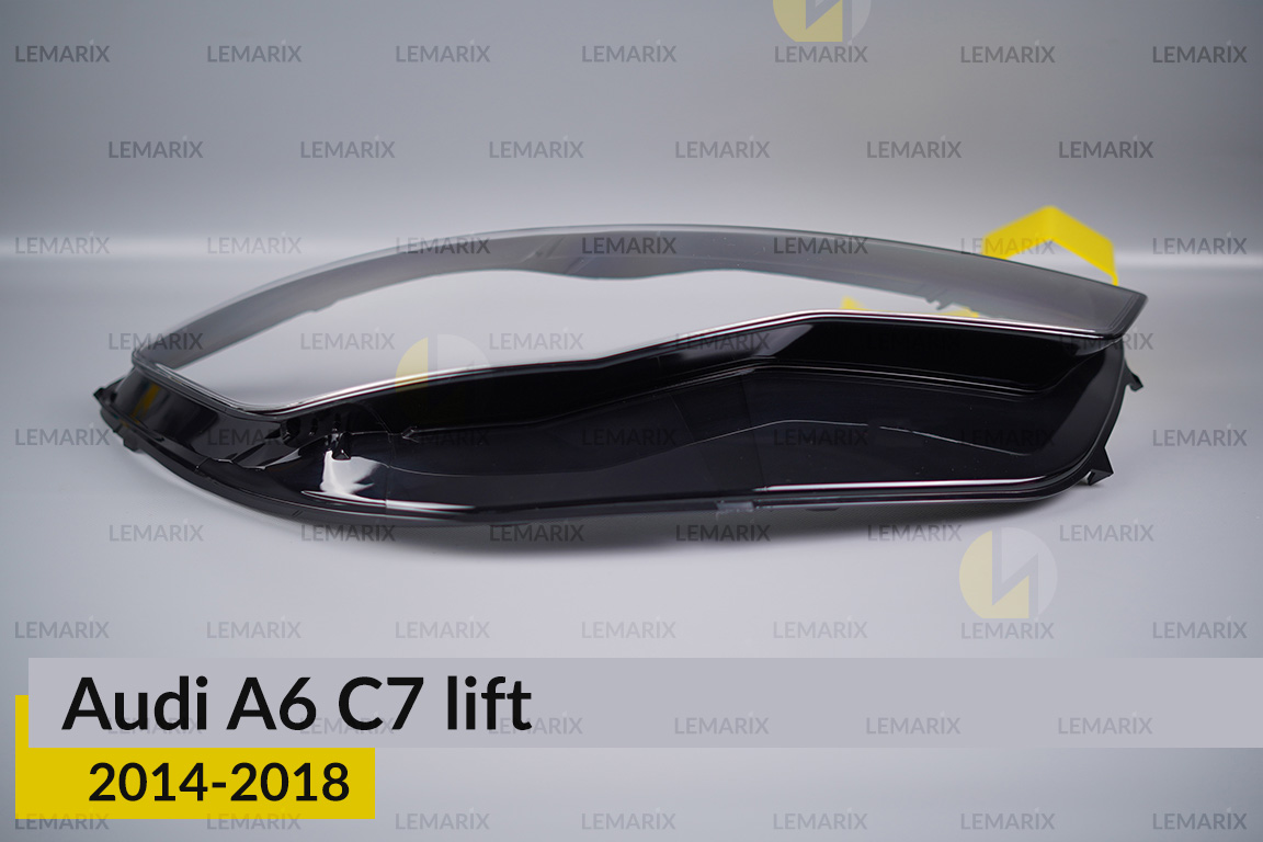 Скло фари Audi A6 C7 (2014-2018) рест праве