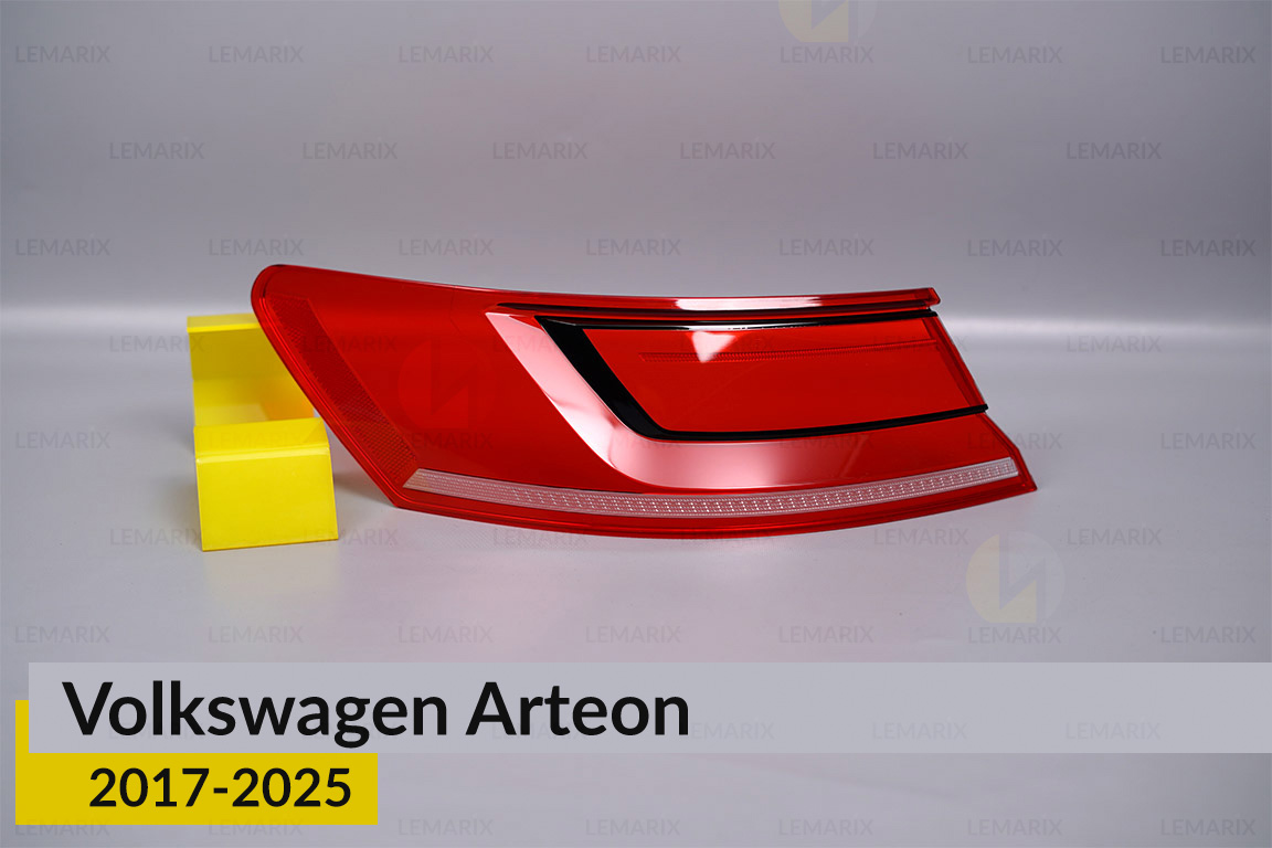 Стекло заднего фонаря внешнее в крыле VW Volkswagen Arteon (2017-2025) левое