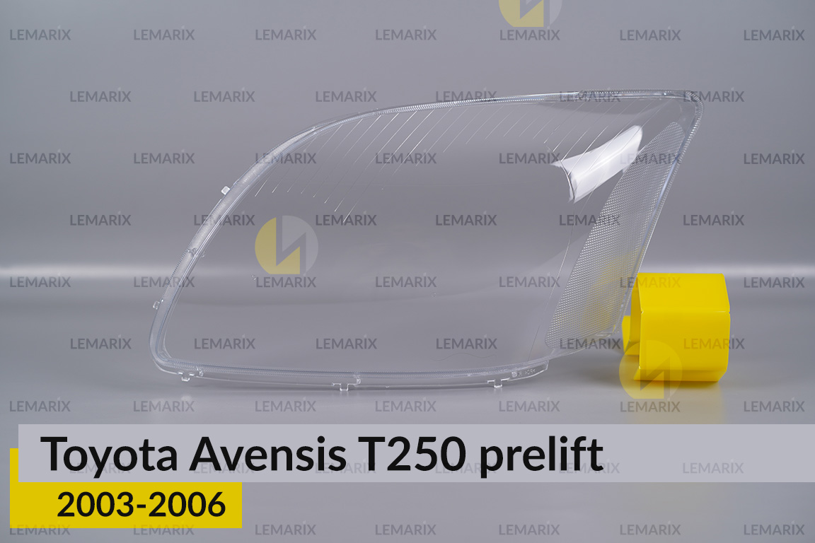 Скло фари Toyota Avensis T250 (2003-2006) дорест ліве