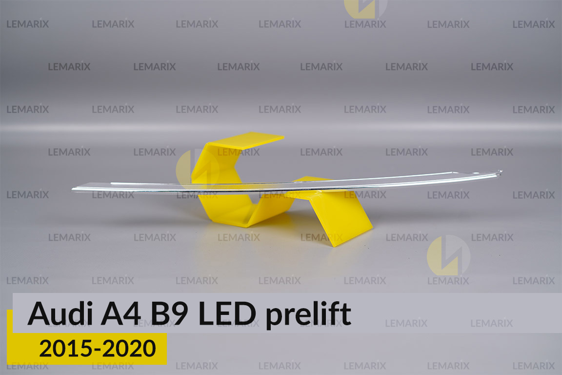 Хромована декоративна маска верхня Audi A4 B9 LED (2015-2020) дорест права