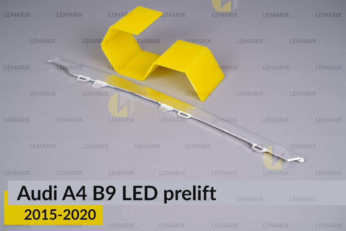 Хромована декоративна маска верхня Audi A4 B9 LED (2015-2020) дорест права