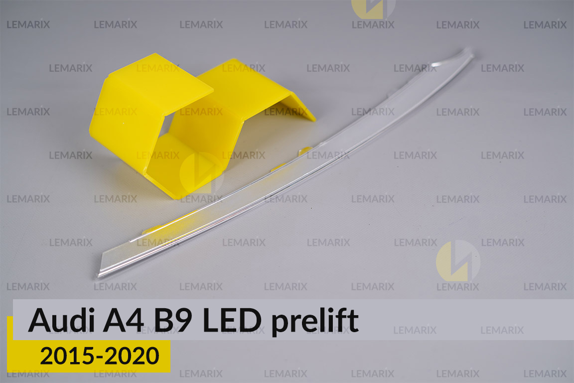 Хромована декоративна маска верхня Audi A4 B9 LED (2015-2020) дорест права