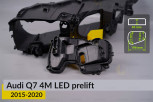 Кришка ковпак заглушка фари Audi Q7 4M LED (2015-2020) дорест бокова ліва