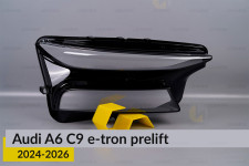 Скло фари Audi A6 C9 e‑tron (2024-2026) дорест праве