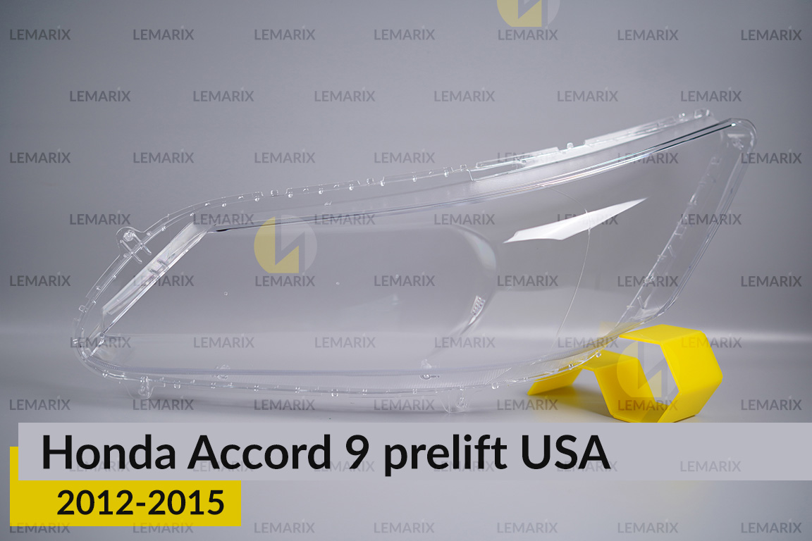Скло фари Honda Accord 9 USA (2012-2015) дорест ліве