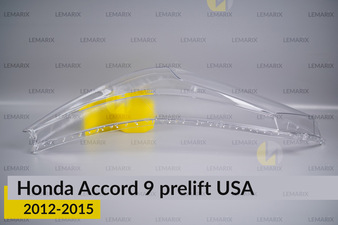 Скло фари Honda Accord 9 USA (2012-2015) дорест ліве
