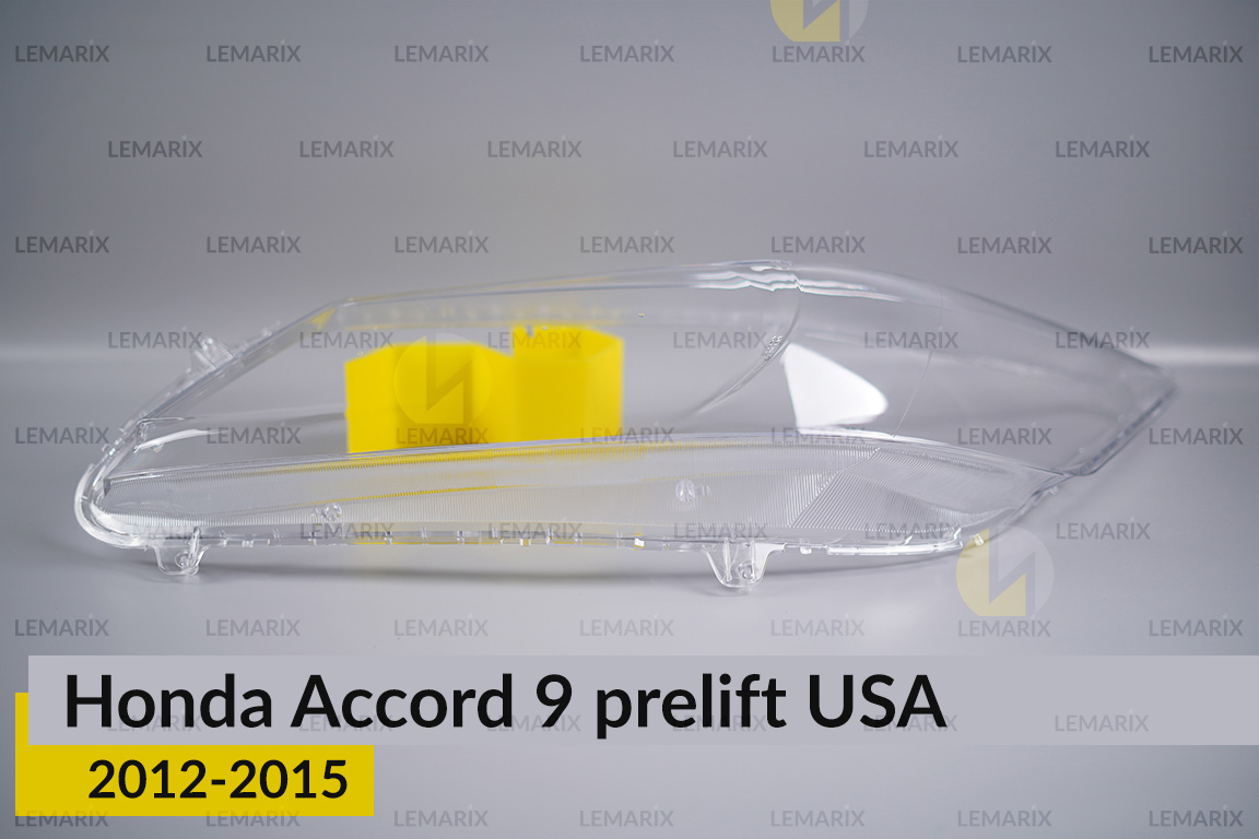 Скло фари Honda Accord 9 USA (2012-2015) дорест ліве