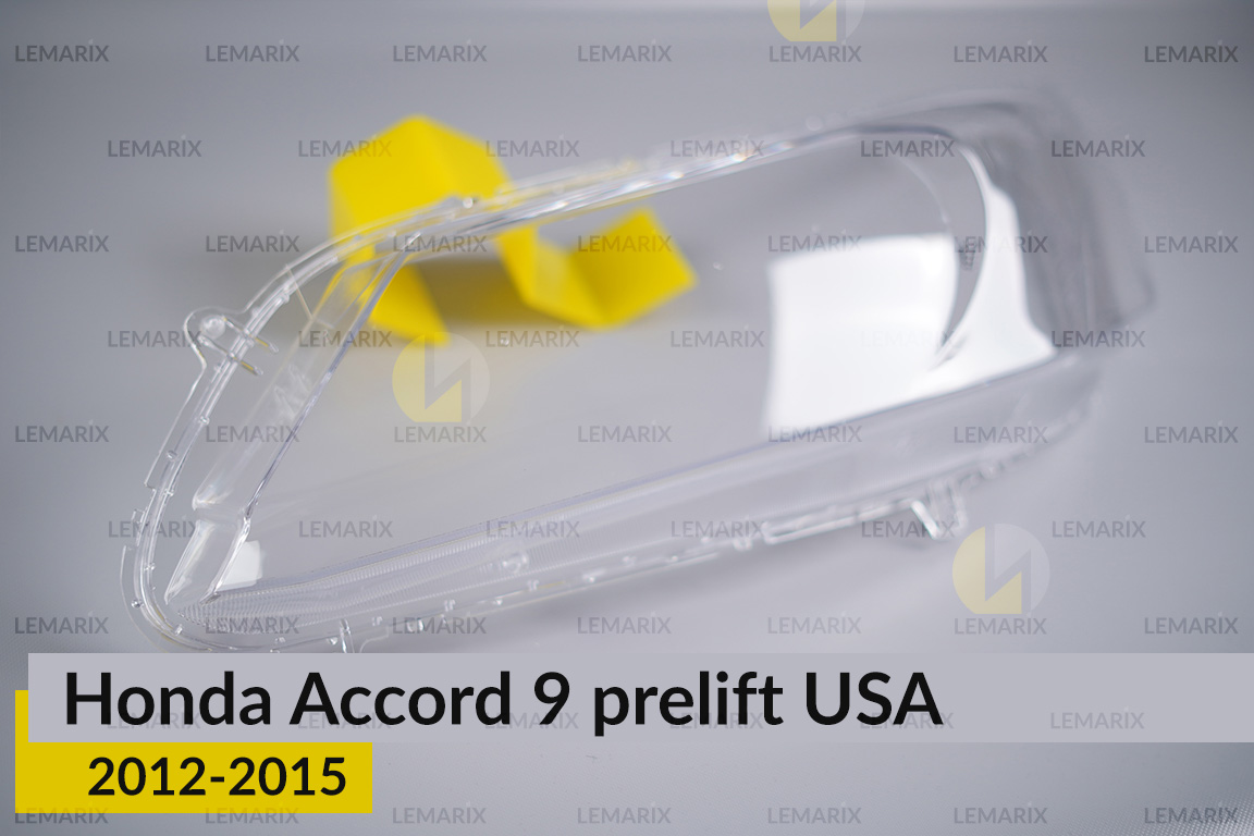 Скло фари Honda Accord 9 USA (2012-2015) дорест ліве