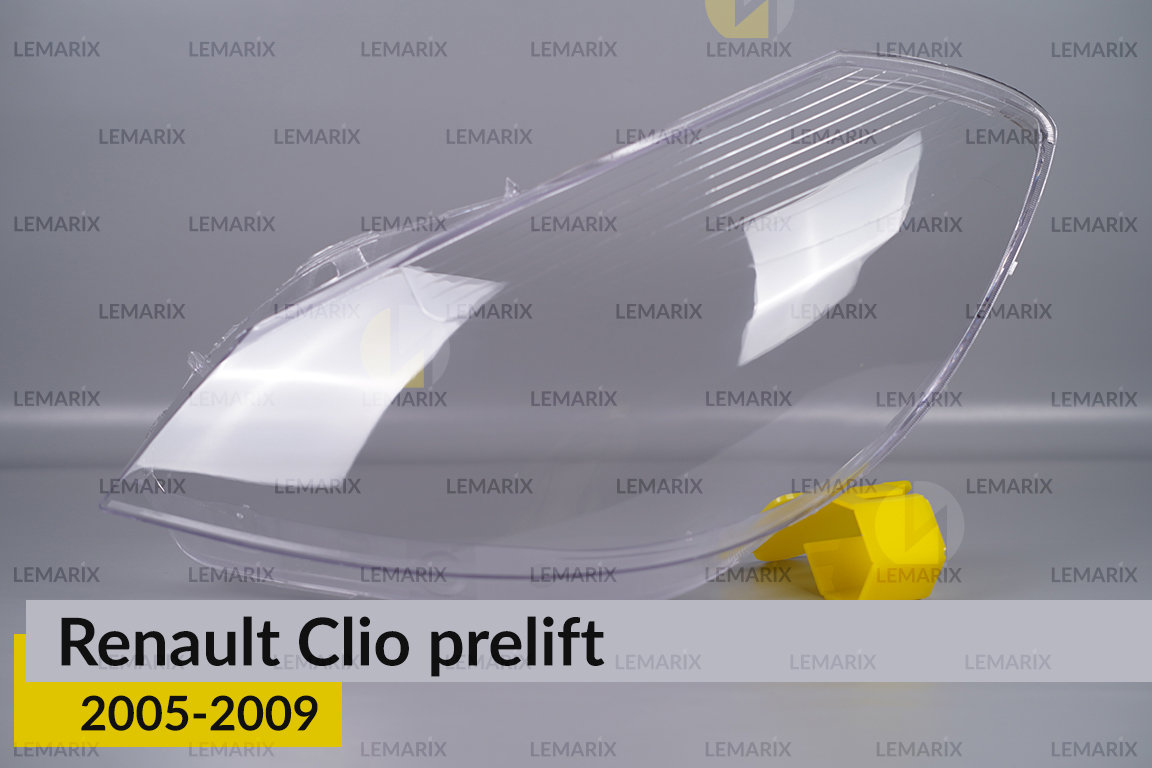 Скло фари Renault Clio (2005-2009) дорест ліве