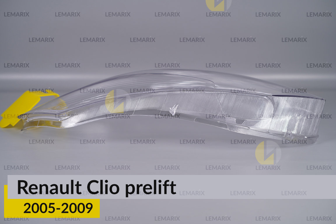 Скло фари Renault Clio (2005-2009) дорест ліве