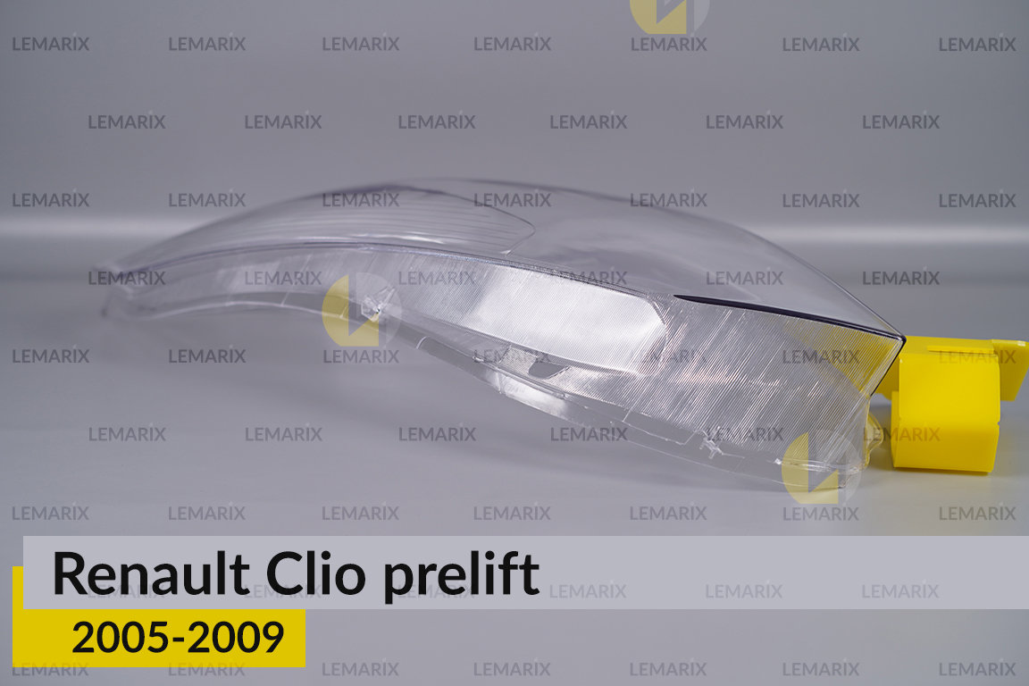 Скло фари Renault Clio (2005-2009) дорест ліве