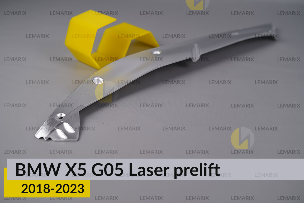 Хромована декоративна маска верхня BMW X5 G05 Laser (2018-2023) дорест ліва