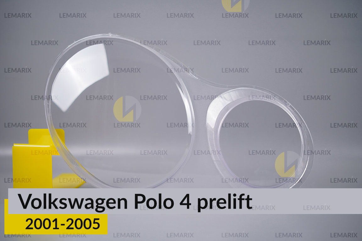 Скло фари VW Volkswagen Polo 4 (2001-2005) дорест праве
