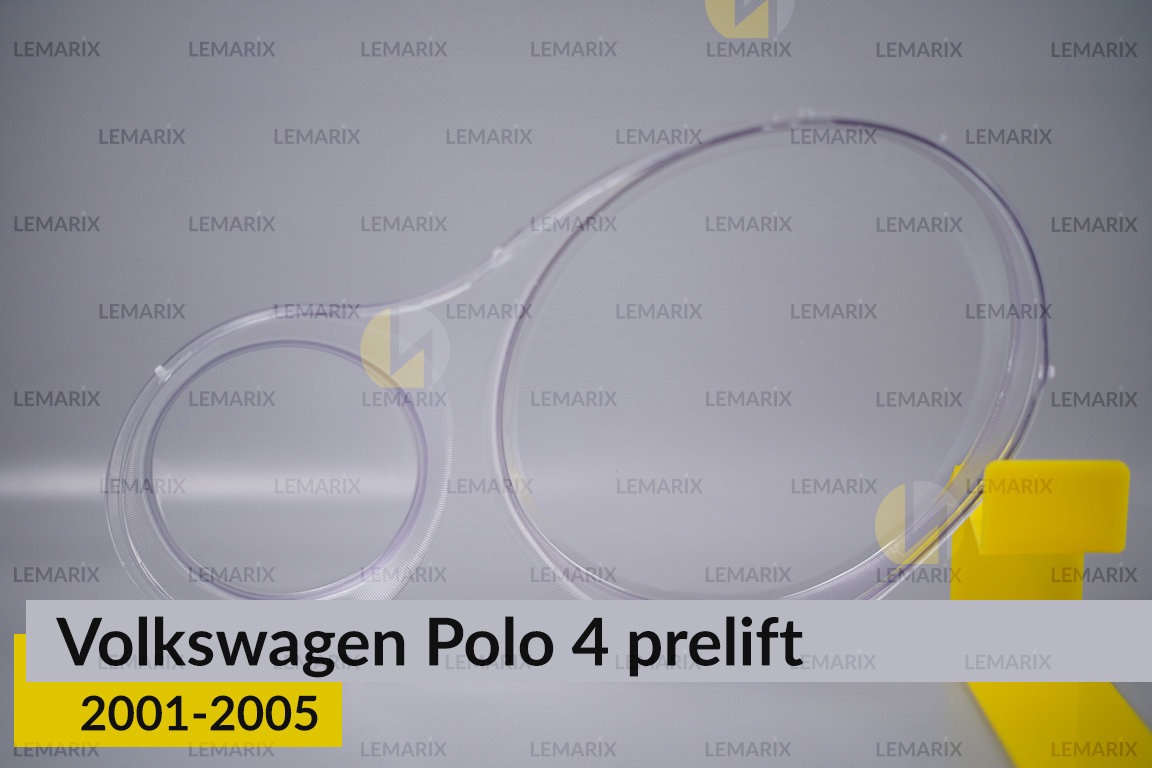 Скло фари VW Volkswagen Polo 4 (2001-2005) дорест праве