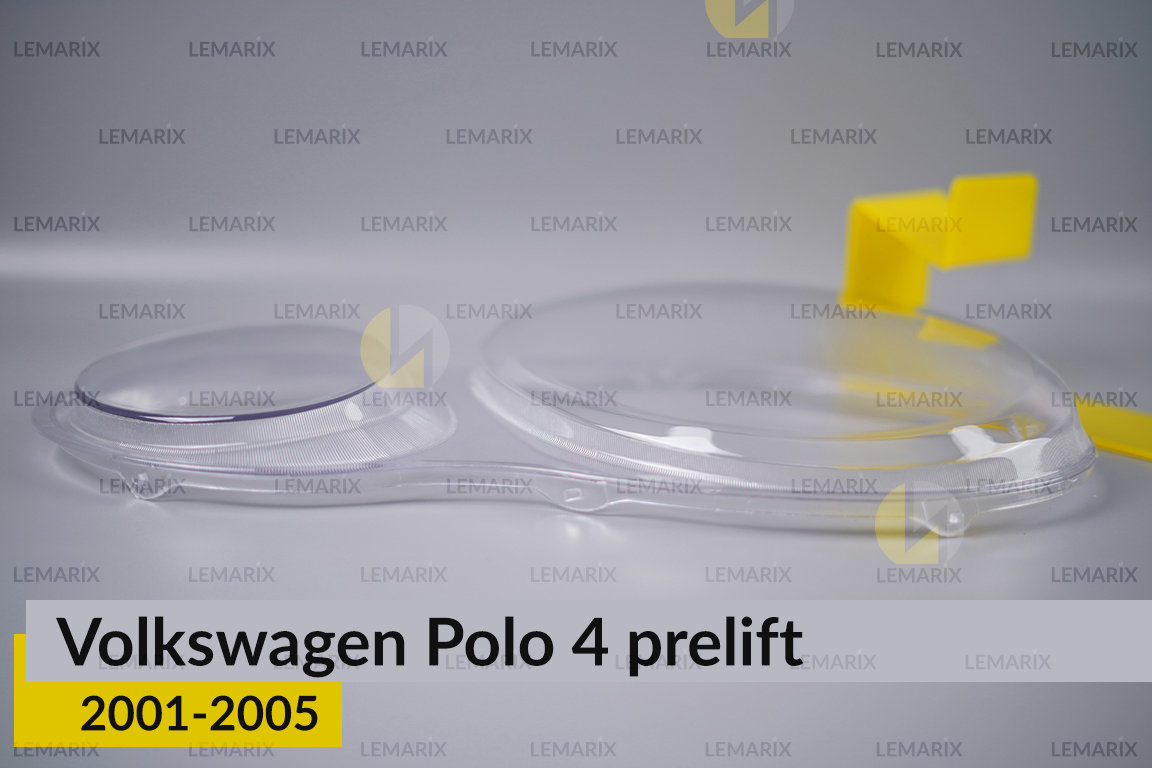 Скло фари VW Volkswagen Polo 4 (2001-2005) дорест праве