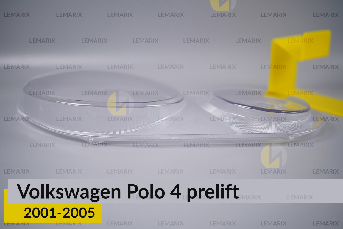 Скло фари VW Volkswagen Polo 4 (2001-2005) дорест праве