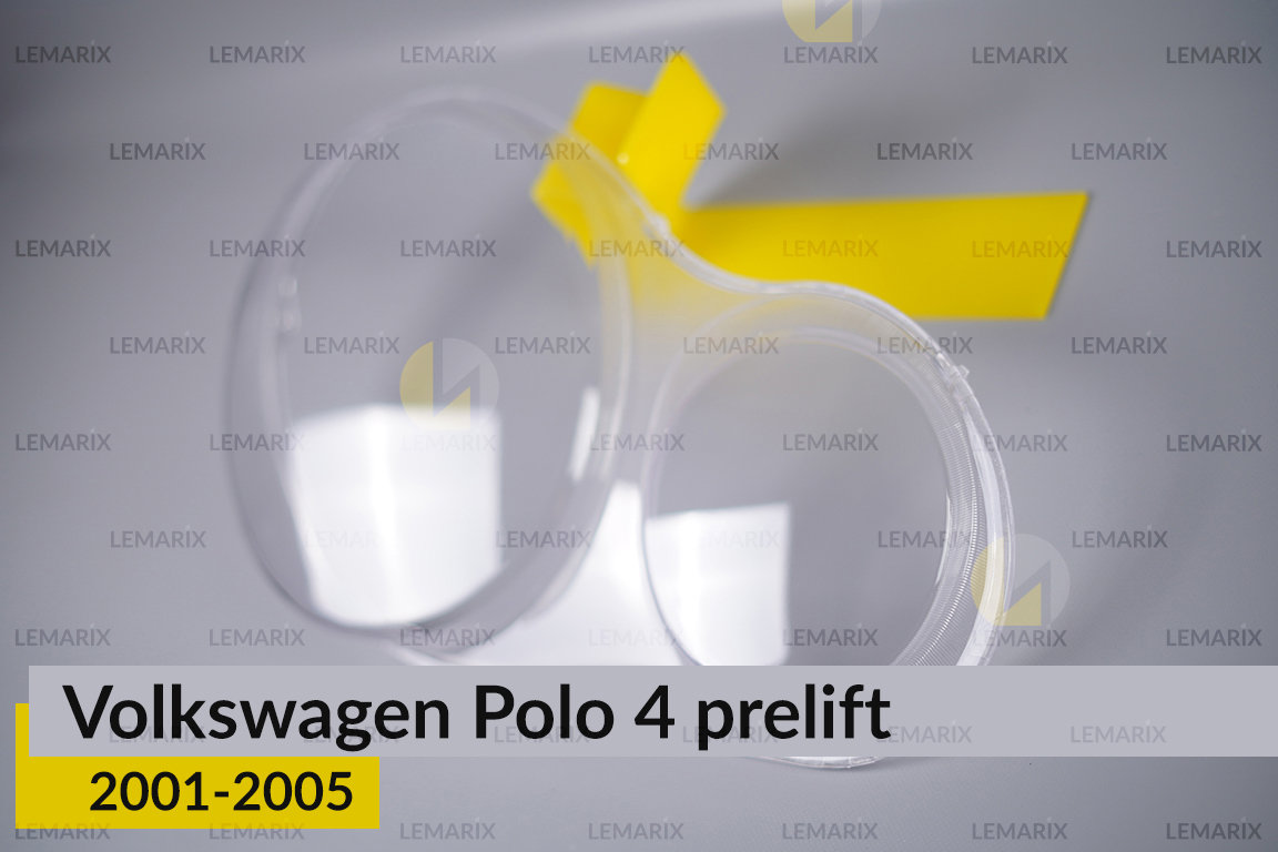 Скло фари VW Volkswagen Polo 4 (2001-2005) дорест праве