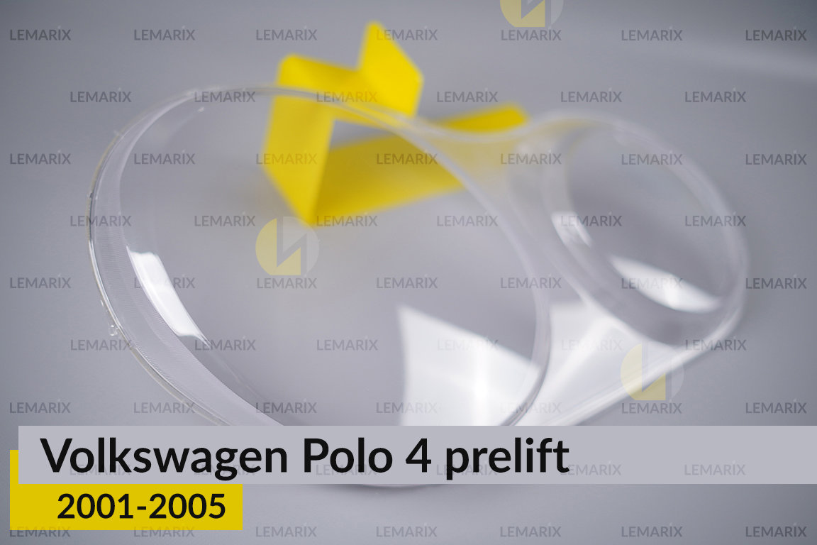 Скло фари VW Volkswagen Polo 4 (2001-2005) дорест праве