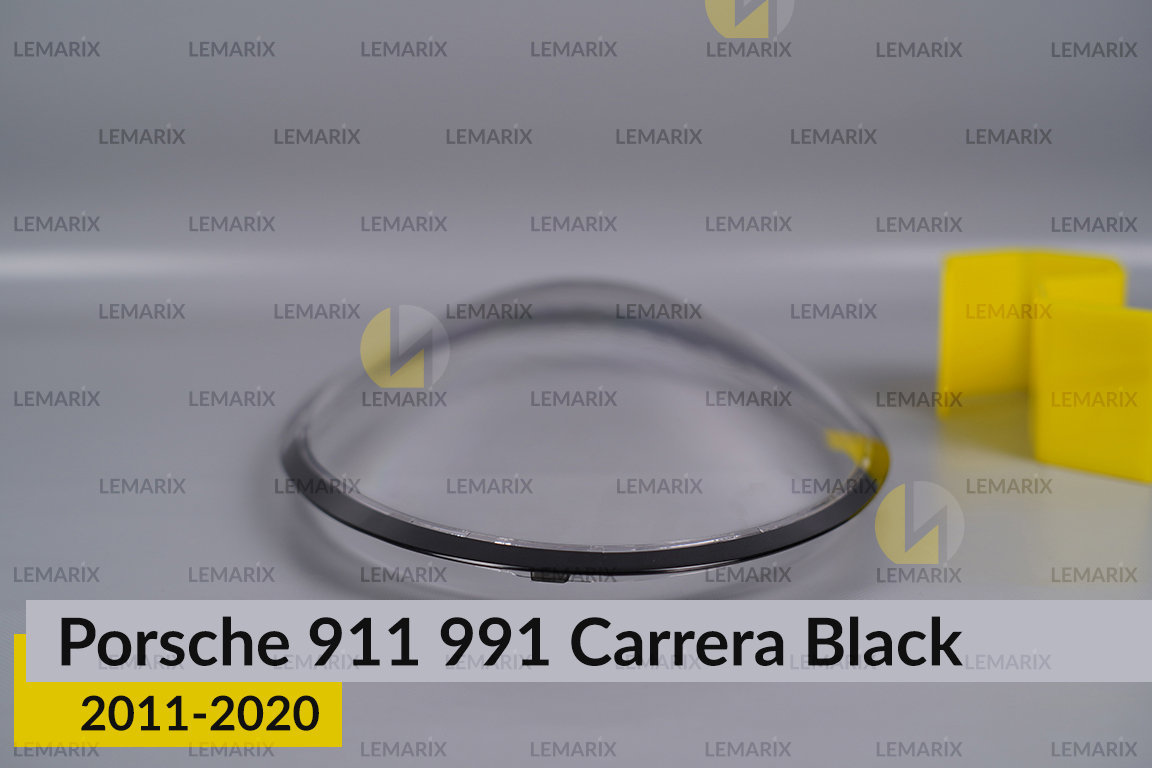 Скло фари Porsche 911 991 Carrera Black (2011-2020) праве