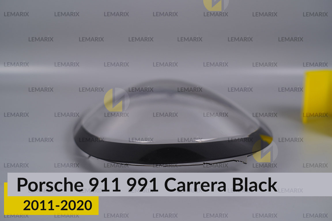 Скло фари Porsche 911 991 Carrera Black (2011-2020) праве