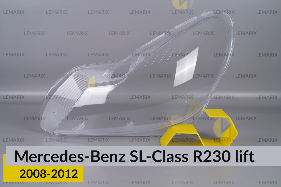 Скло фари Mercedes-Benz SL-Class R230 (2008-2012) рест ліве