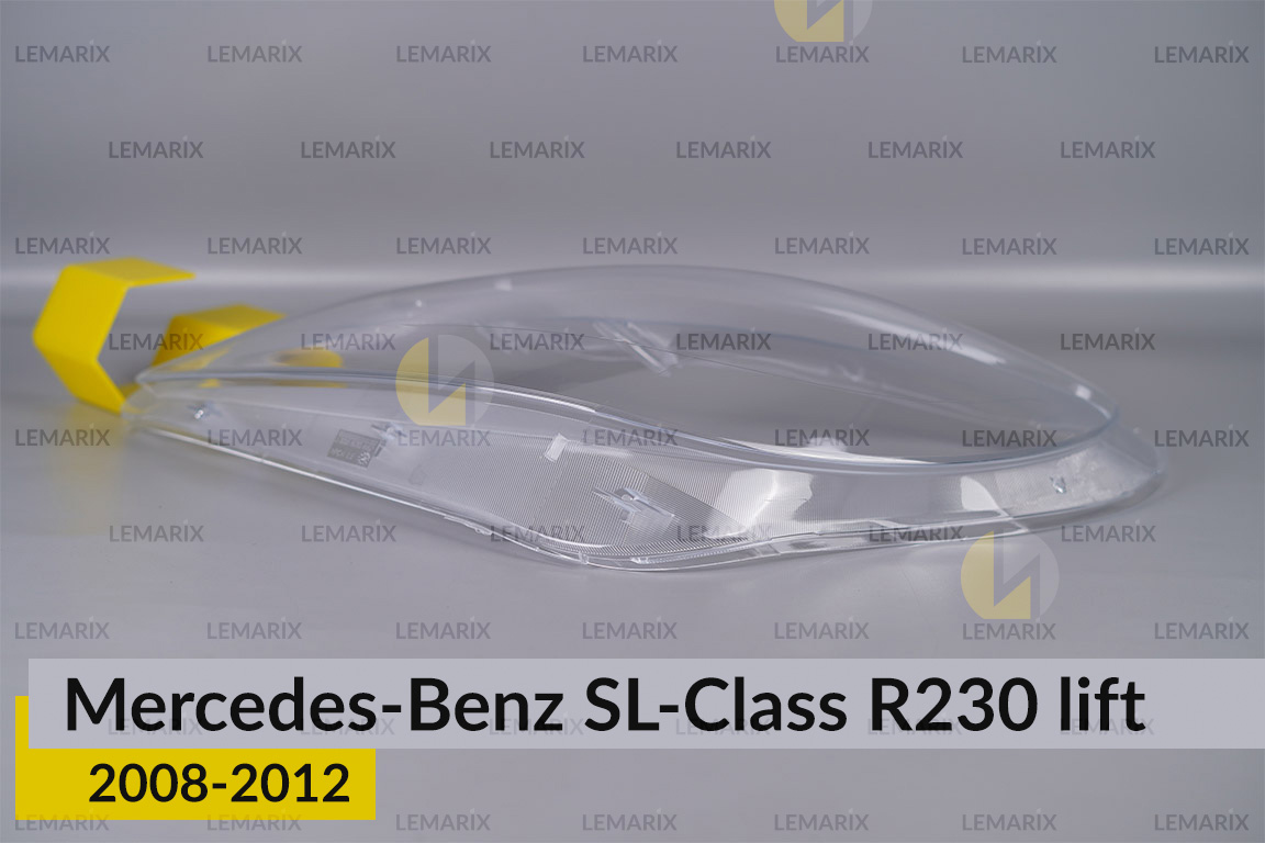 Скло фари Mercedes-Benz SL-Class R230 (2008-2012) рест ліве