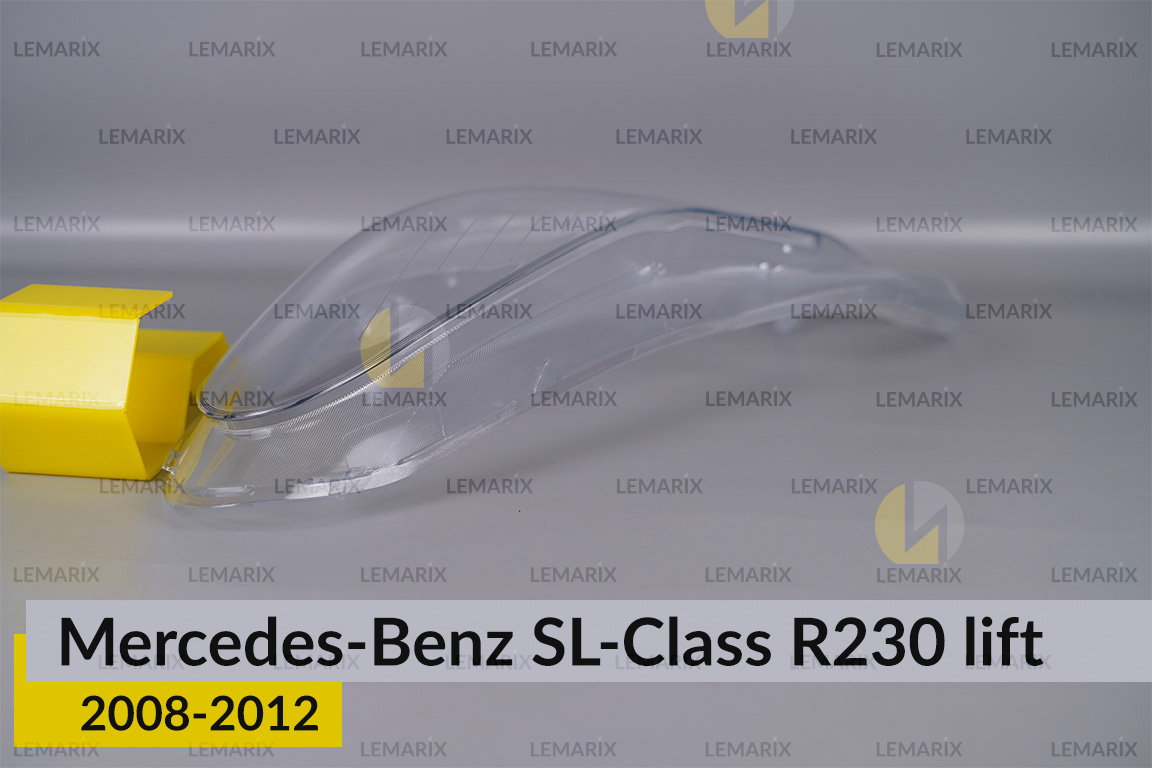 Скло фари Mercedes-Benz SL-Class R230 (2008-2012) рест ліве