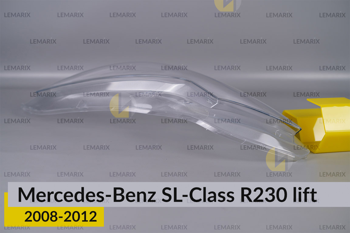 Скло фари Mercedes-Benz SL-Class R230 (2008-2012) рест ліве
