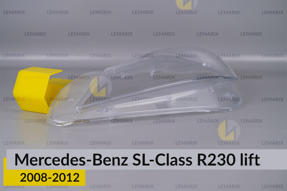 Скло фари Mercedes-Benz SL-Class R230 (2008-2012) рест ліве