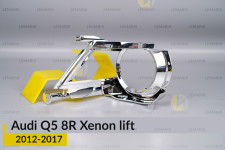 Хромована маска лінзи Audi Q5 8R Xenon (2012-2017) рест ліва