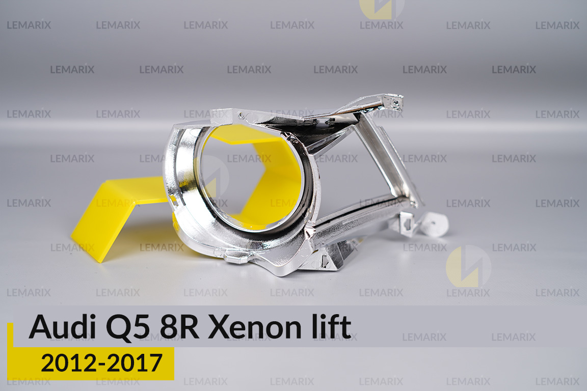Хромована маска лінзи Audi Q5 8R Xenon (2012-2017) рест ліва