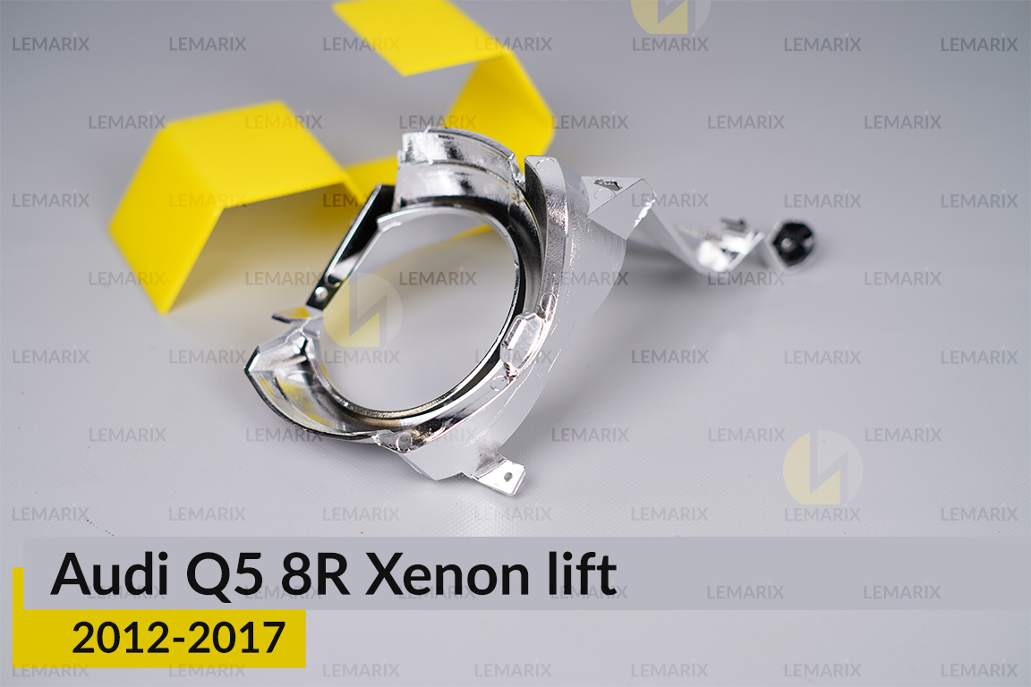 Хромована маска лінзи Audi Q5 8R Xenon (2012-2017) рест ліва
