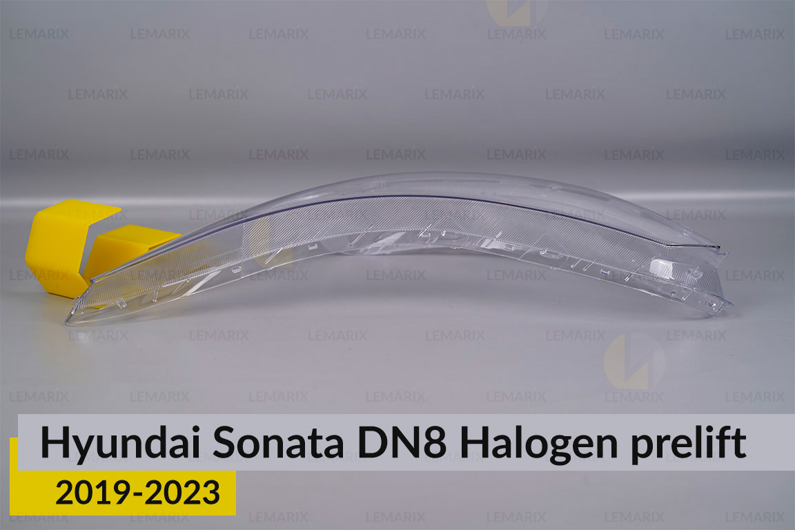 Скло фари Hyundai Sonata DN8 Halogen (2019-2023) дорест ліве