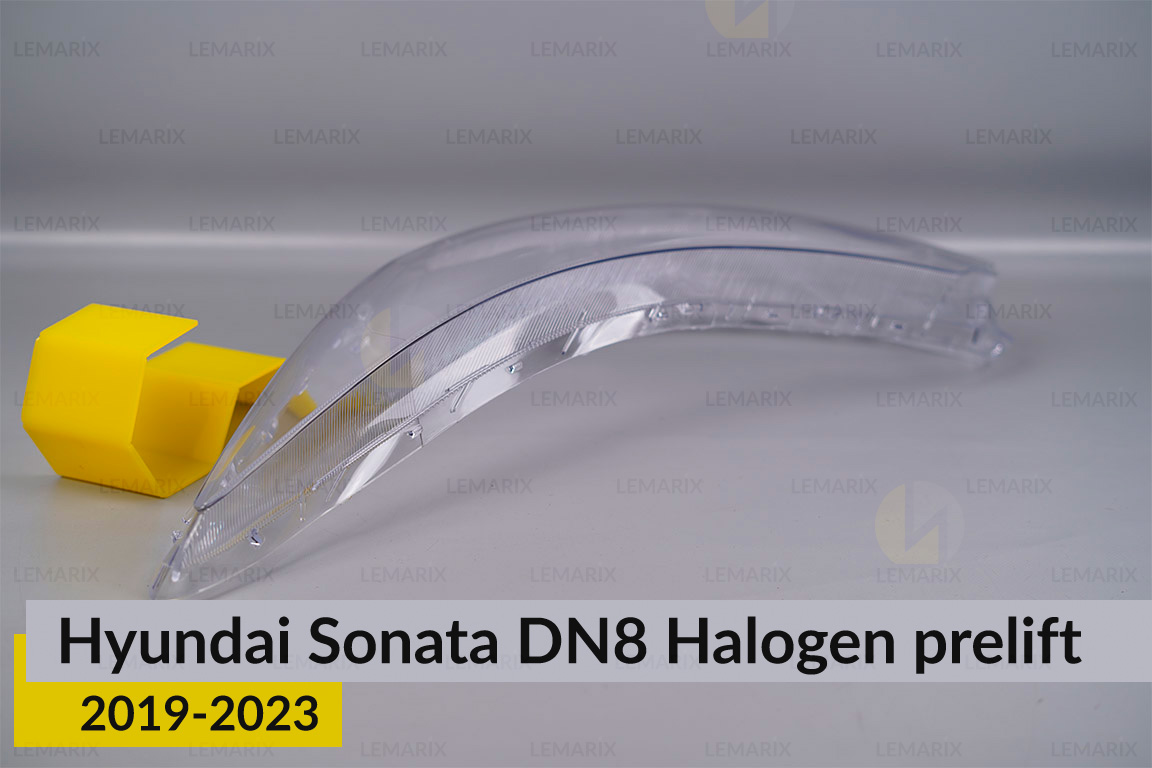 Скло фари Hyundai Sonata DN8 Halogen (2019-2023) дорест ліве