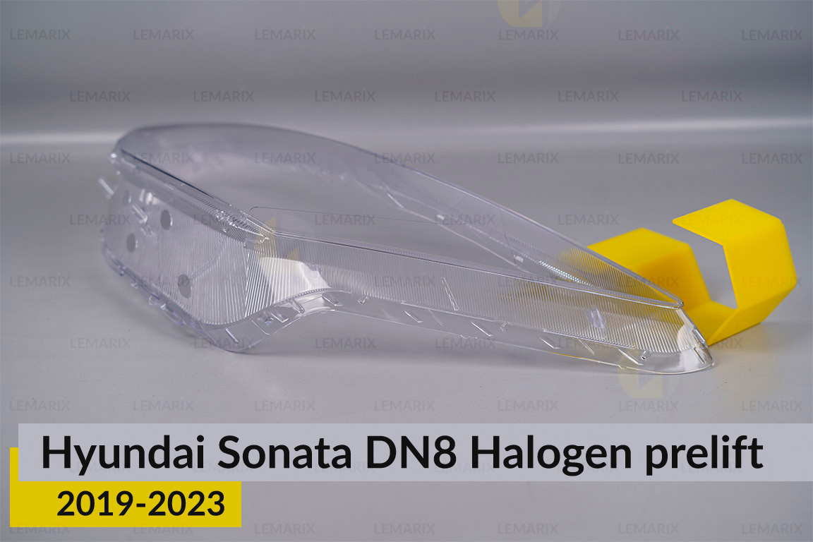 Скло фари Hyundai Sonata DN8 Halogen (2019-2023) дорест ліве