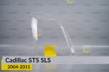 Скло фари Cadillac STS SLS (2004-2011) праве