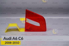 Скло заднього ліхтаря внутрішнє в кришці багажника Audi A6 C6 (2008-2010) ліве