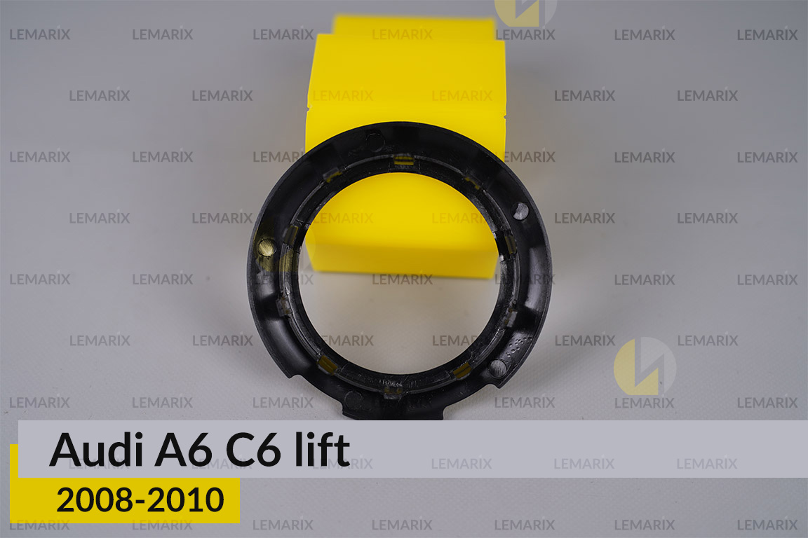 Декоративна маска лінзи Audi A6 C6 (2008-2010) рест ліва/права