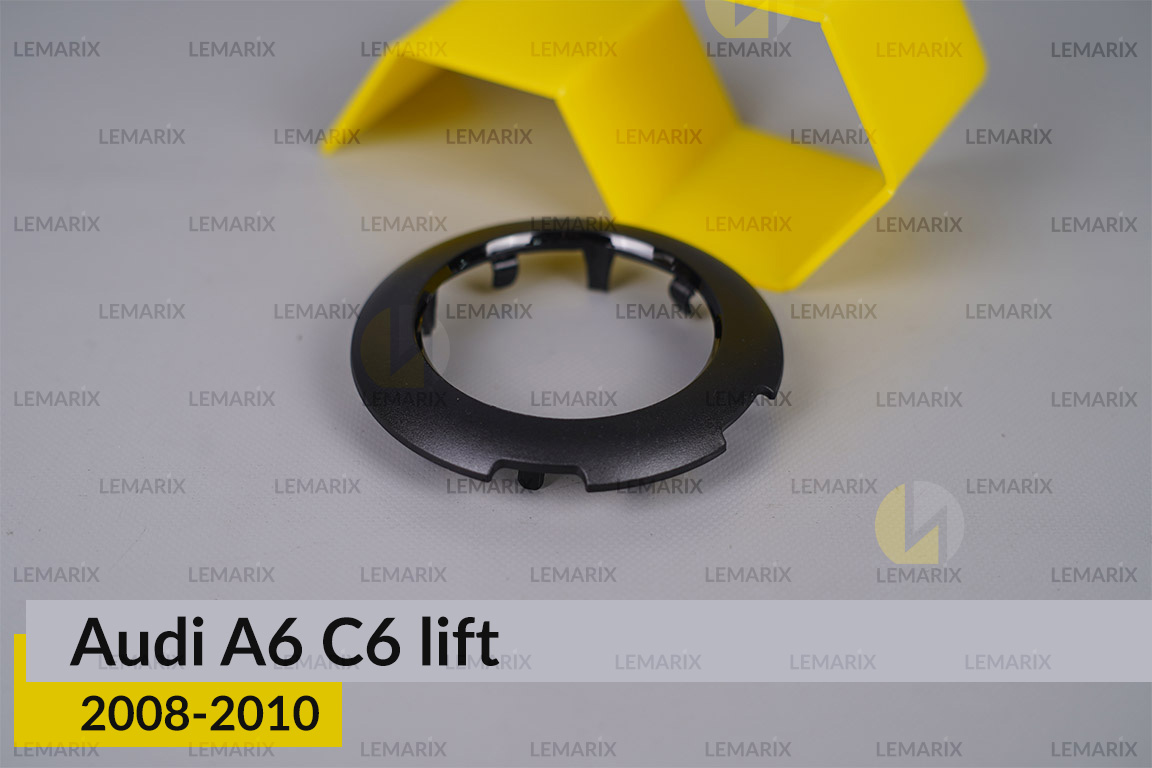 Декоративна маска лінзи Audi A6 C6 (2008-2010) рест ліва/права