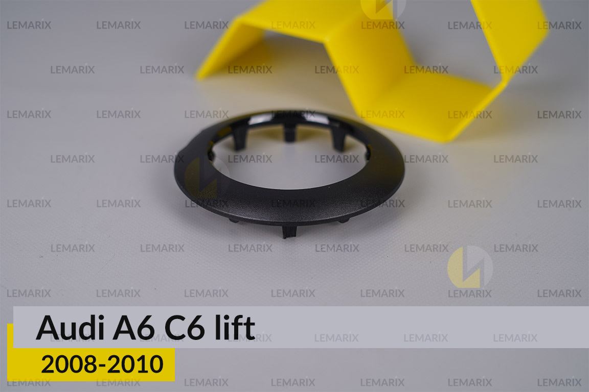 Декоративна маска лінзи Audi A6 C6 (2008-2010) рест ліва/права