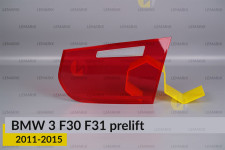 Скло заднього ліхтаря внутрішнє в кришці багажника BMW 3 F30 F31 (2011-2015) дорест праве
