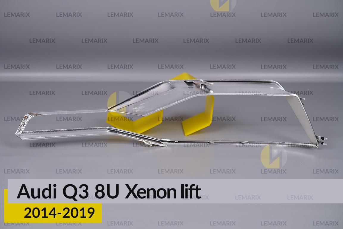 Хромована декоративна маска Audi Q3 8U Xenon (2014-2019) рест ліва