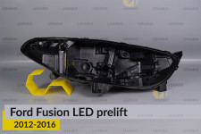 Корпус фары Ford Fusion LED (2012-2016) дорест правый