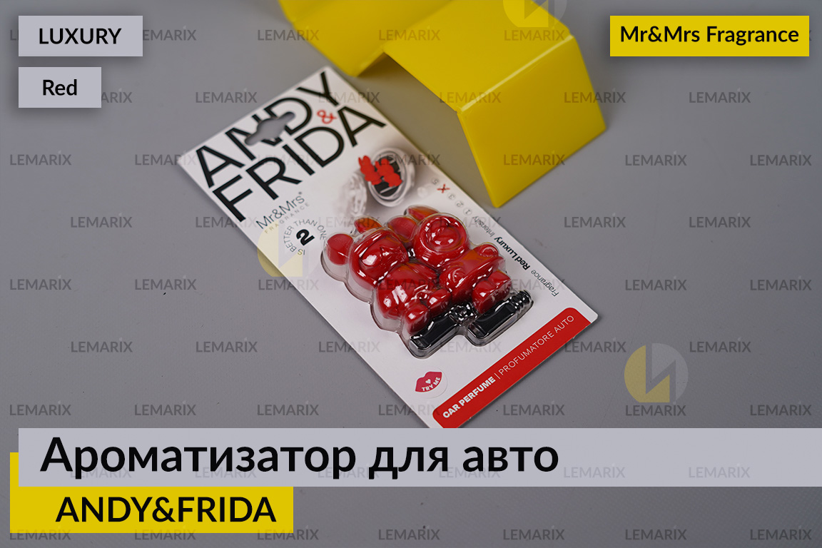 Ароматизатор для авто ANDY&FRIDA червоний ЛЮКСОВИЙ/LUXURY – Mr&Mrs Fragrance