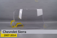 Скло фари GMC Sierra (2007-2014) праве